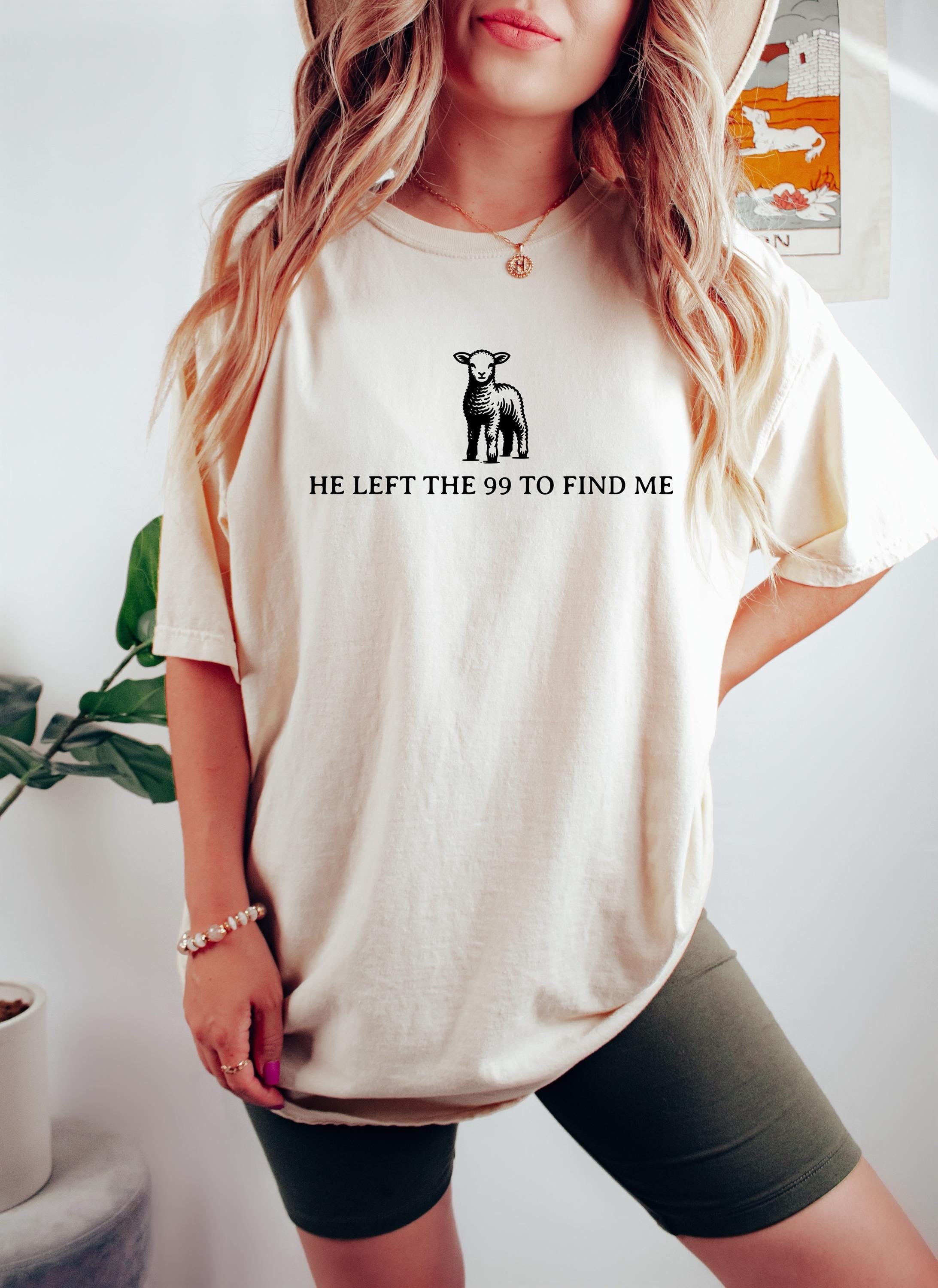 Retro Comfort Religious Shirt, He Left The 99 Shirt, Christian Comfy Shirt, Bible Verse Shirt, Christian Apparel, Faith Shirt
